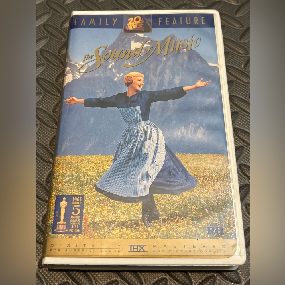1996 The Sound of Music VHS  20th Century Fox Clamshell‎ Cover THX Remastered